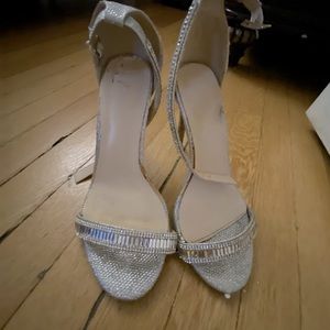 Beautiful Silver Party Heels